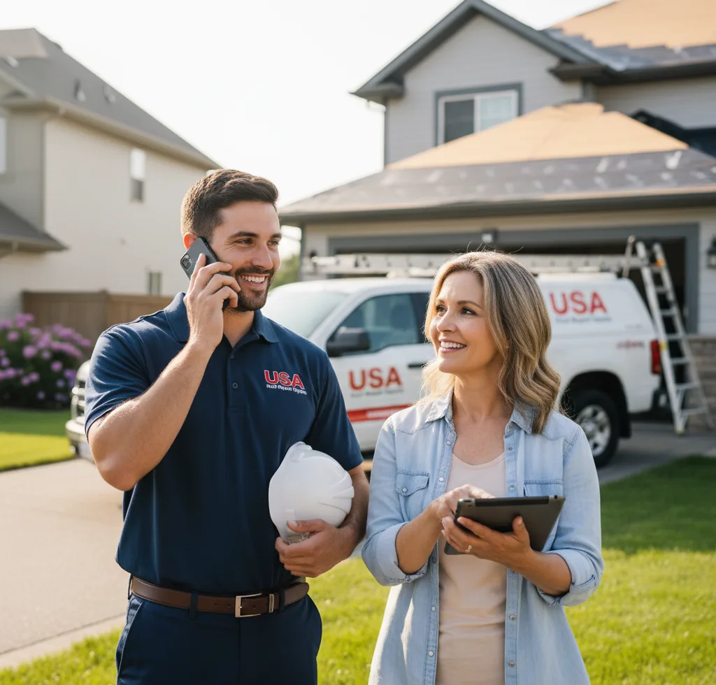 USA Roof Repair Experts customer support in Estill